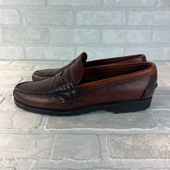 ALLEN EDMONDS Rockland Penny Loafer Mens 9 D Brown Leather Classic Shoes main image 9